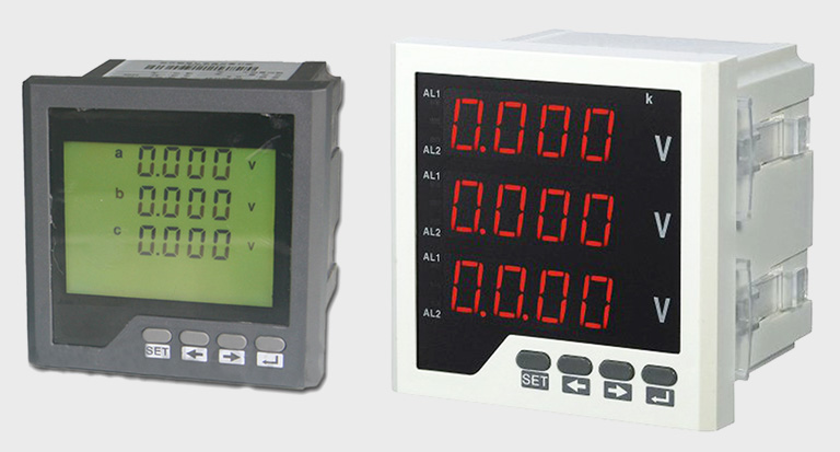 Three Phase Digital Voltage Meter